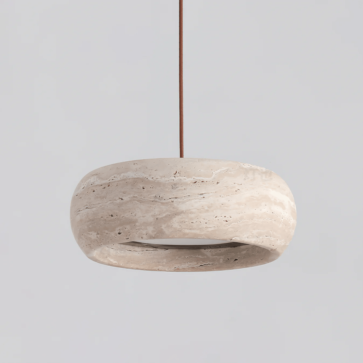 Briarwick Donut Travertine Pendant Light