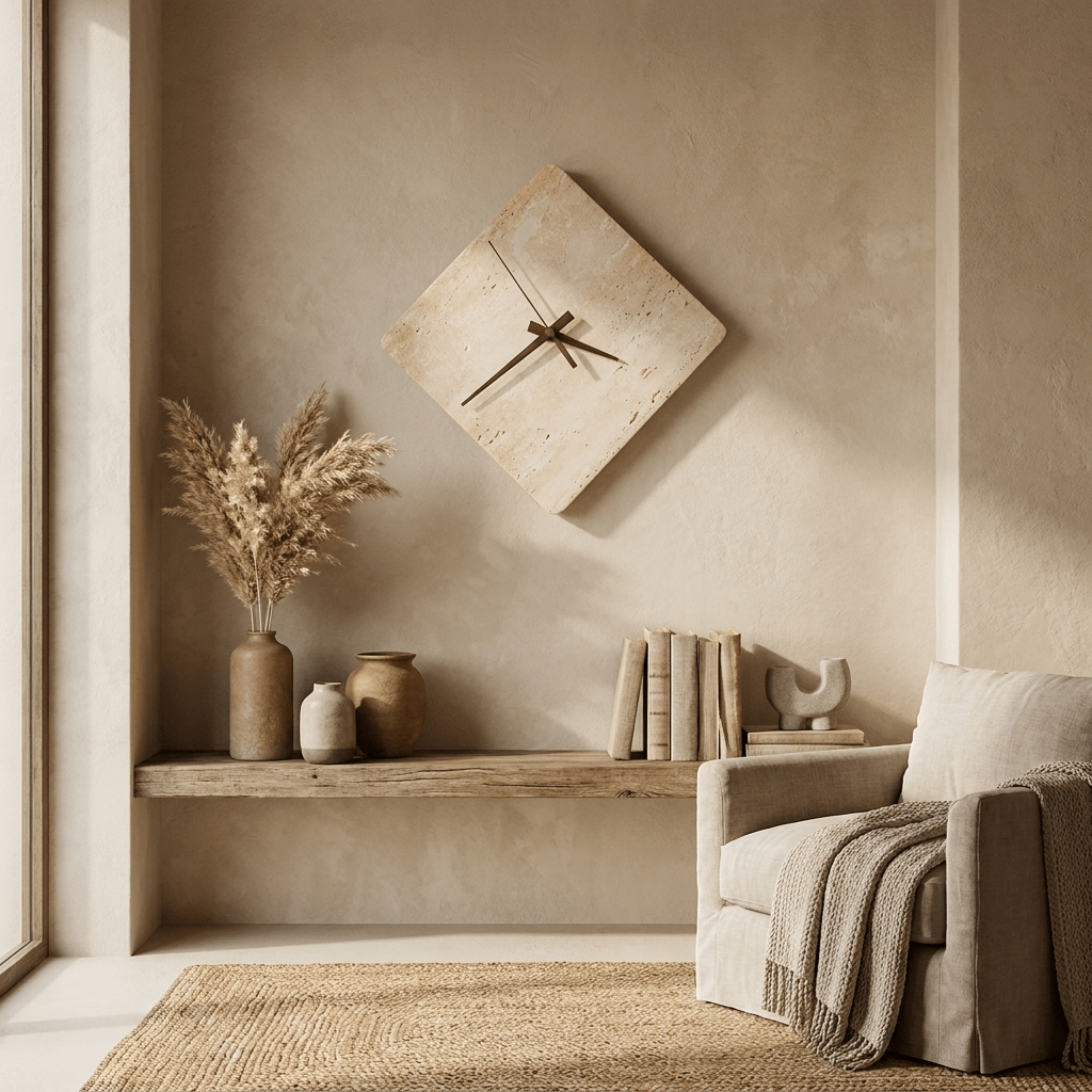 Compass Travertine Sconce