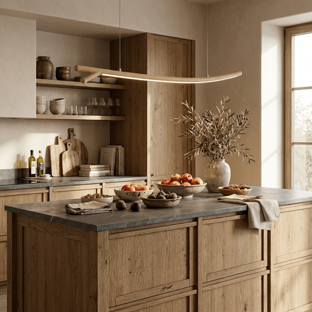 Sylorina Wood Linear Pendant Light