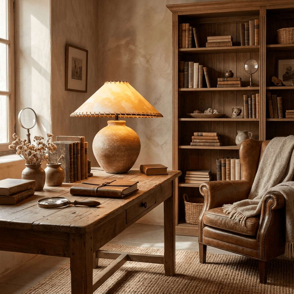 Rivuaya Terracotta Table Lamp