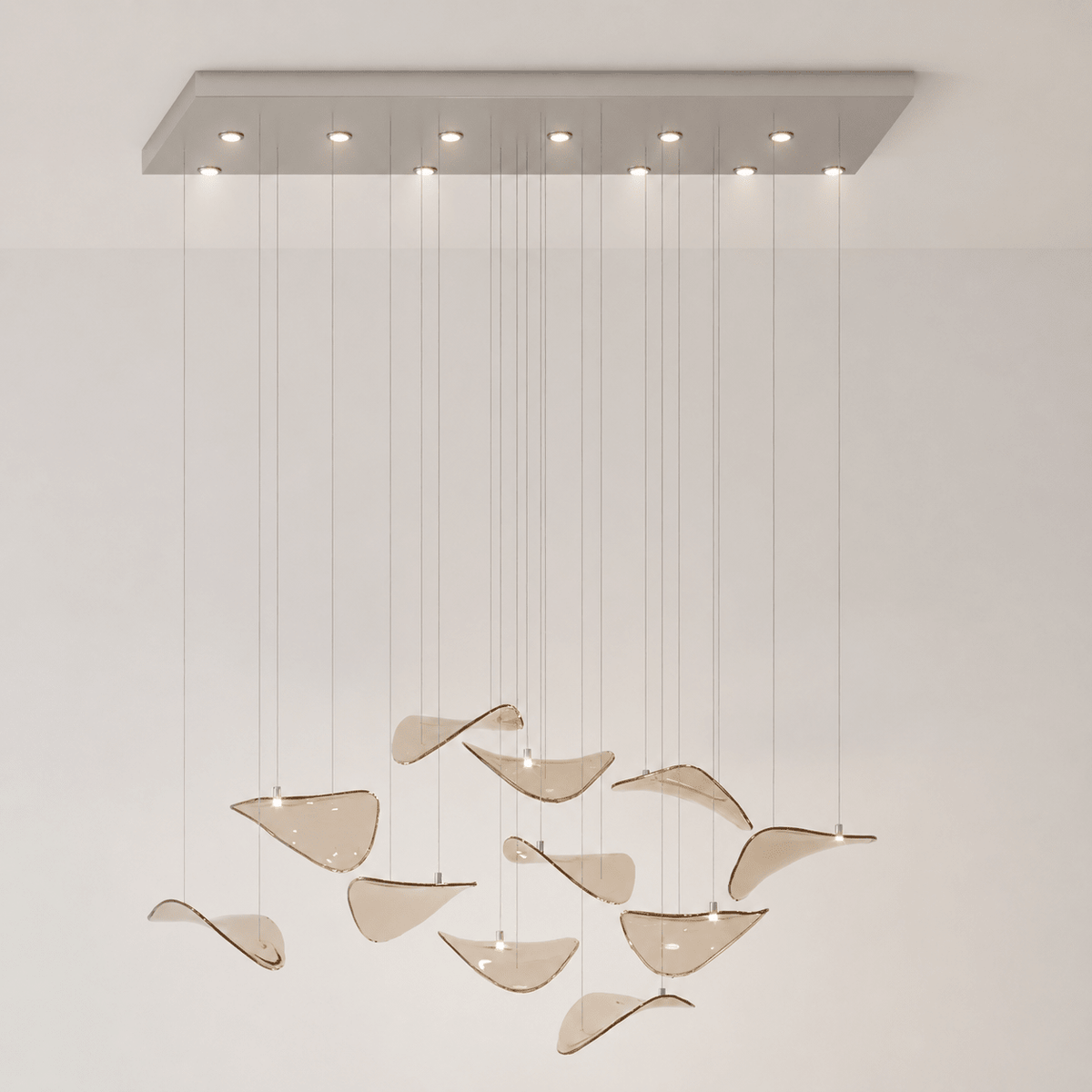 Beauvale Wave Floating Leaf Chandelier