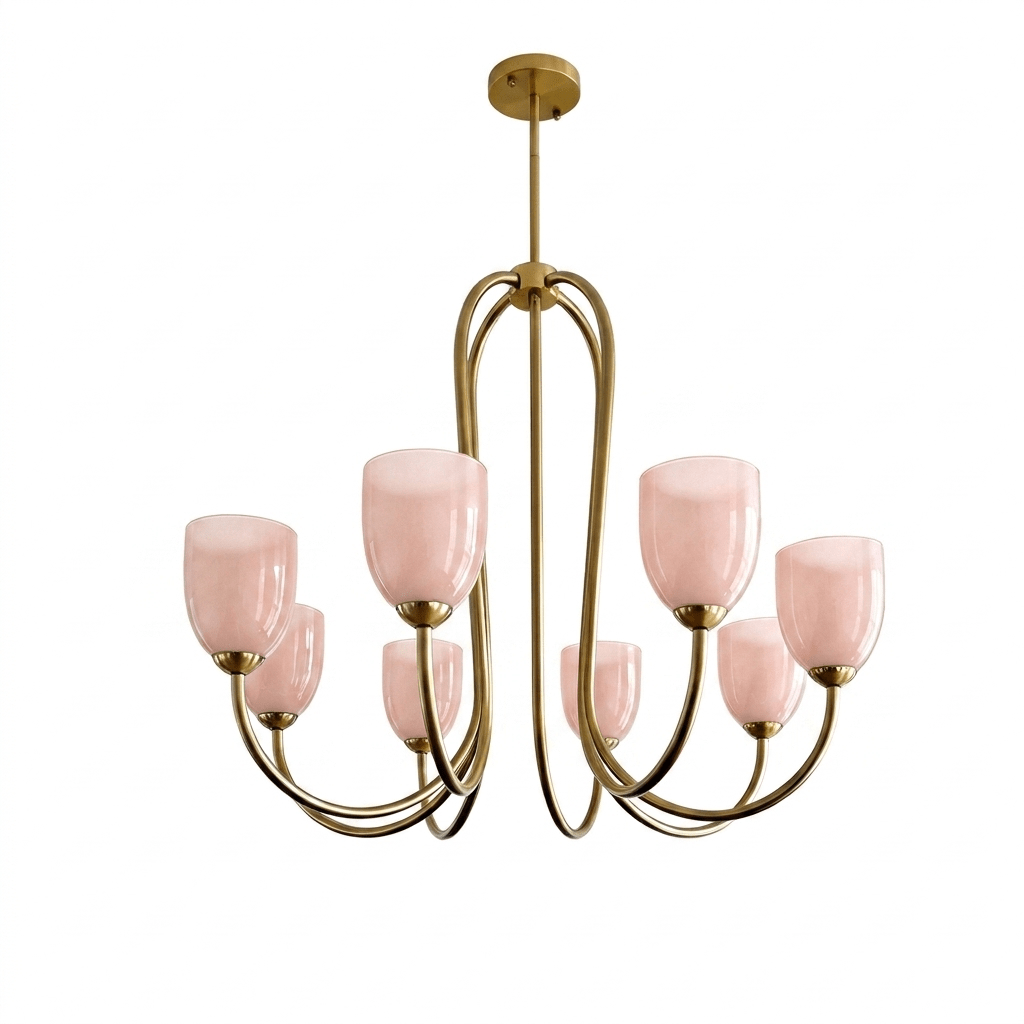 Roseliane Gold Chandelier