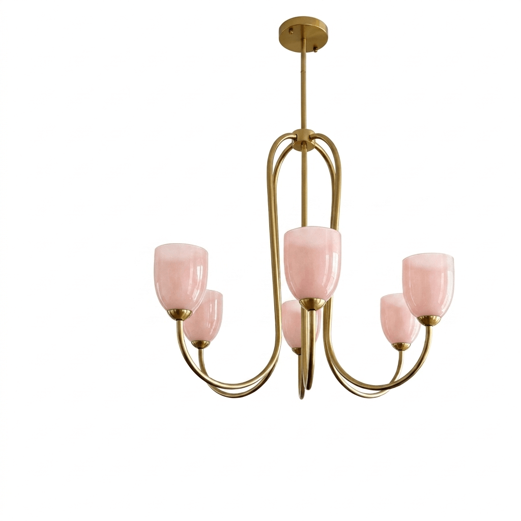 Roseliane Gold Chandelier