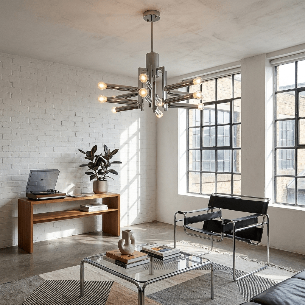 Silvienne Chrome Chandelier