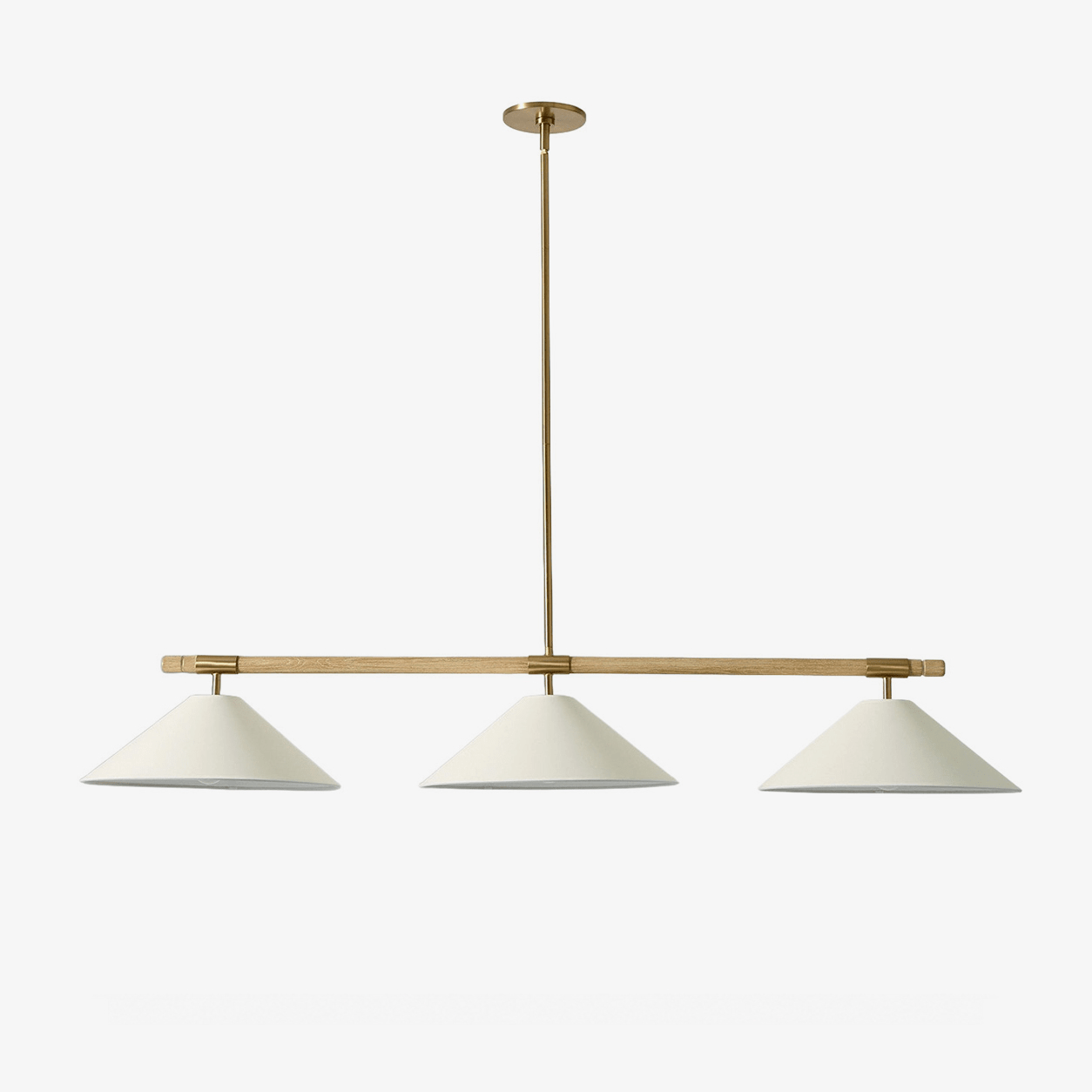Linen Cone Linear Chandelier