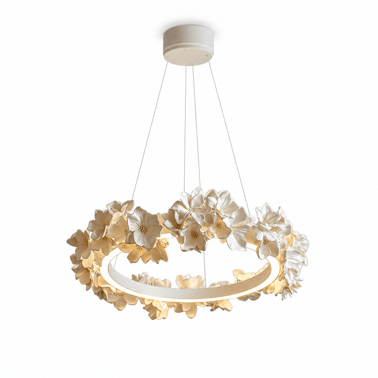 Floral Wreath Chandelier