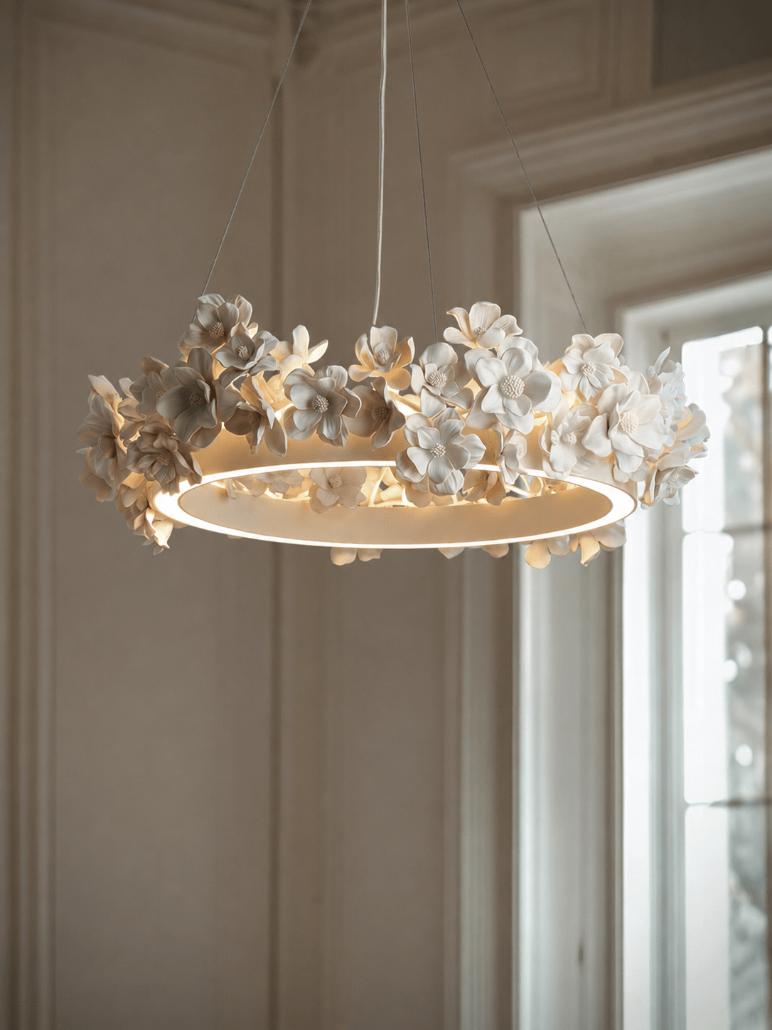 Floral Wreath Chandelier