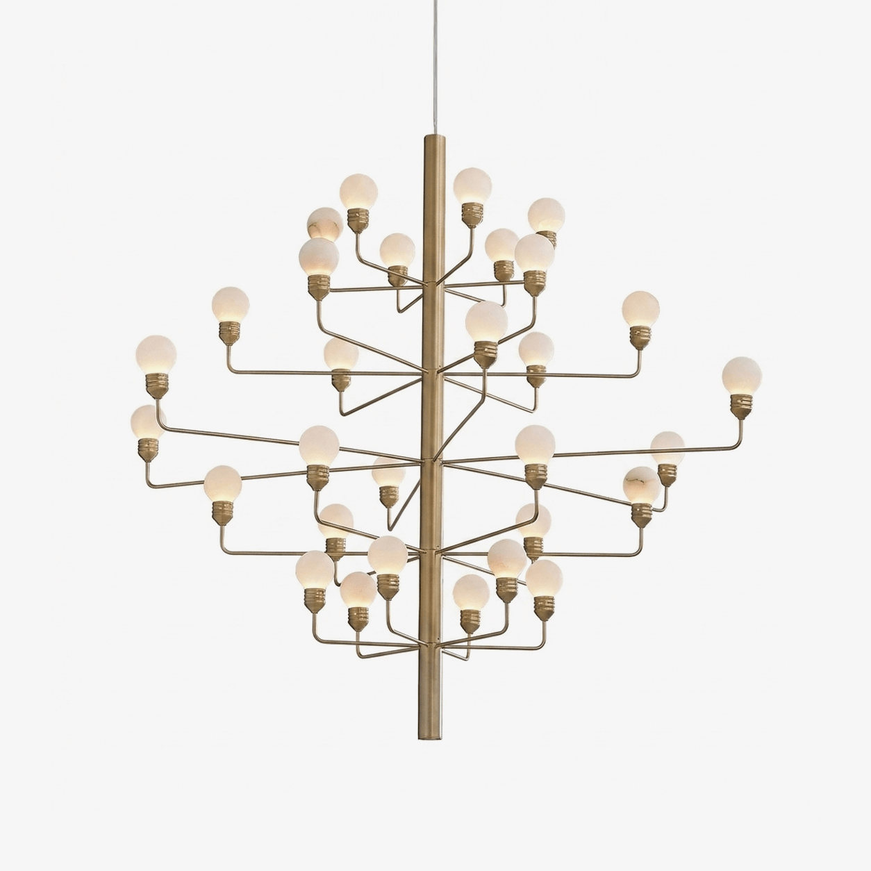 Alberaine Tiered Alabaster Globe Chandelier