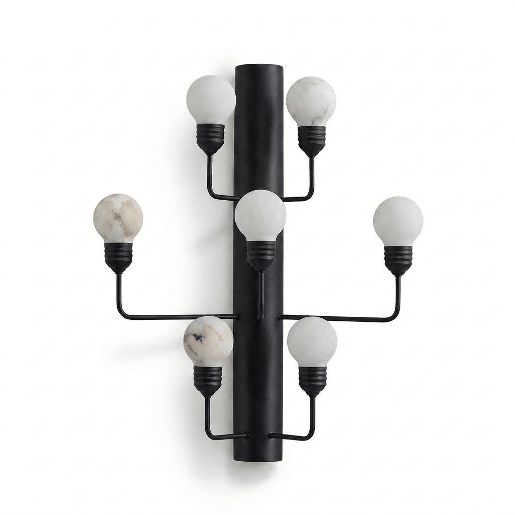 Albelina Alabaster Globe Wall Sconce
