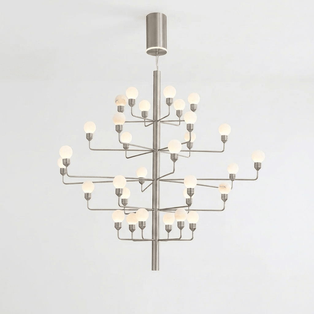 Alberaine Tiered Alabaster Globe Chandelier