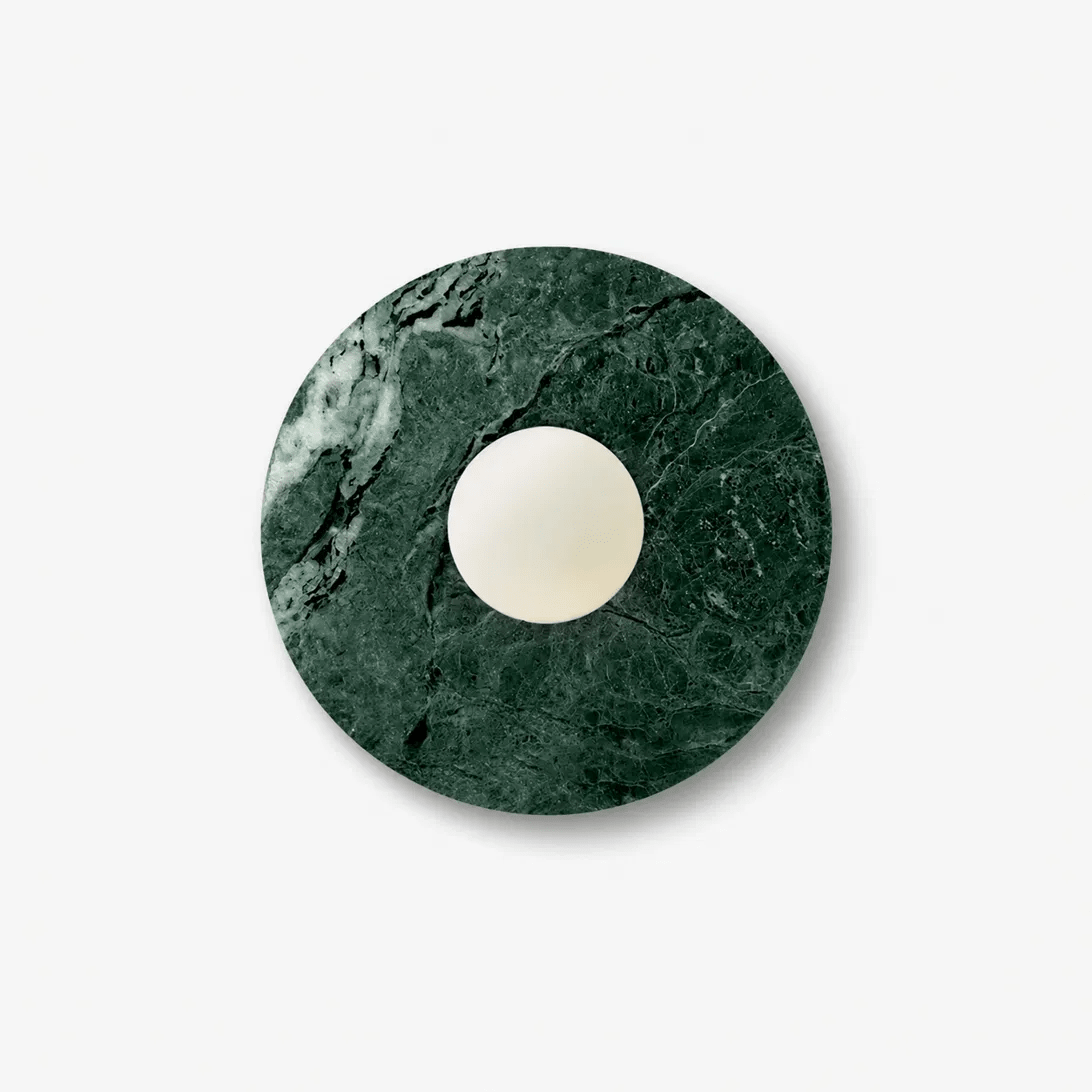 Neranenne Round Stone Disc Wall Sconce