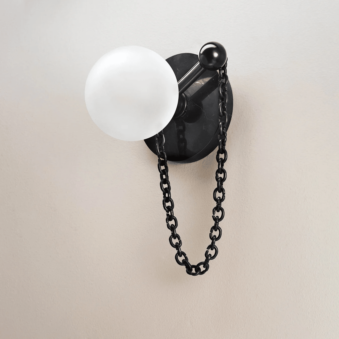 Petelise Marble Globe Wall Sconce