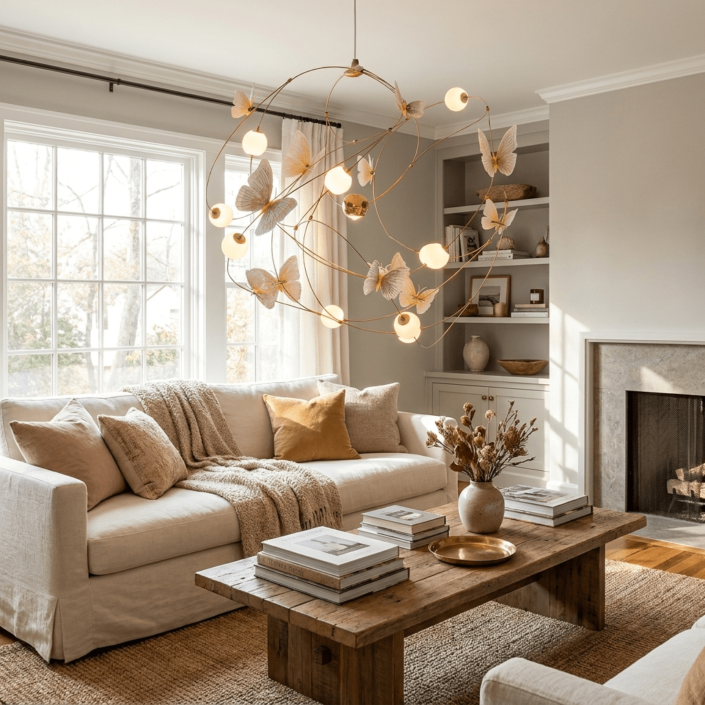 Calenira Orbit Butterfly Chandelier
