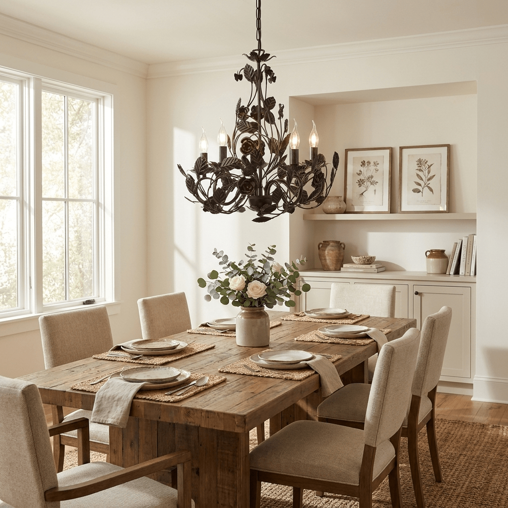 Vireliane Wrought Iron Chandelier