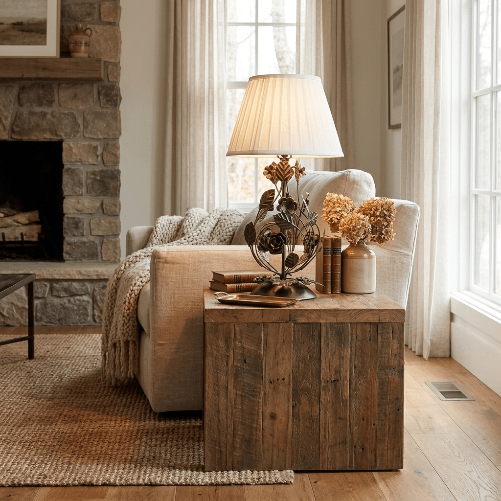 Elarenne Wrought Iron Rose Table Lamp