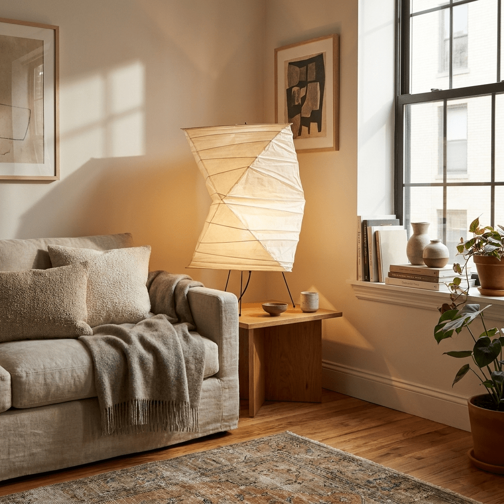 Avelisse Twisted Paper Shade Table Lamp