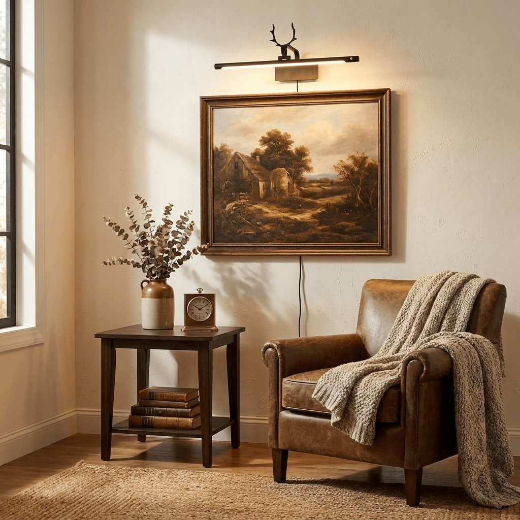 Stag Horn Plug-in Wall Light