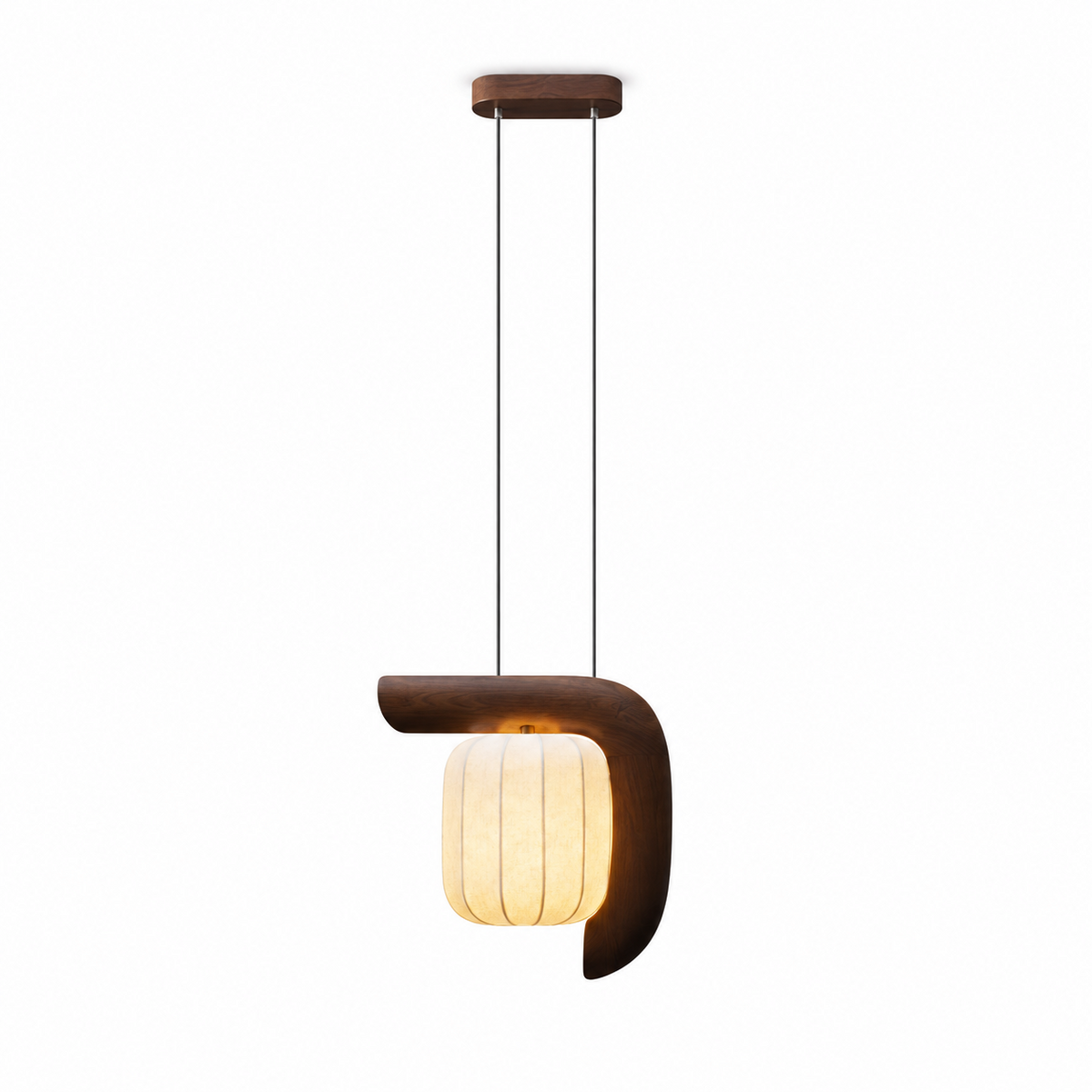 Ulverstone Fluted Paper Pendant Lamp