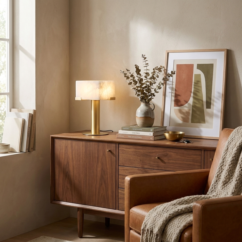Valenstone Alabaster Table Lamp