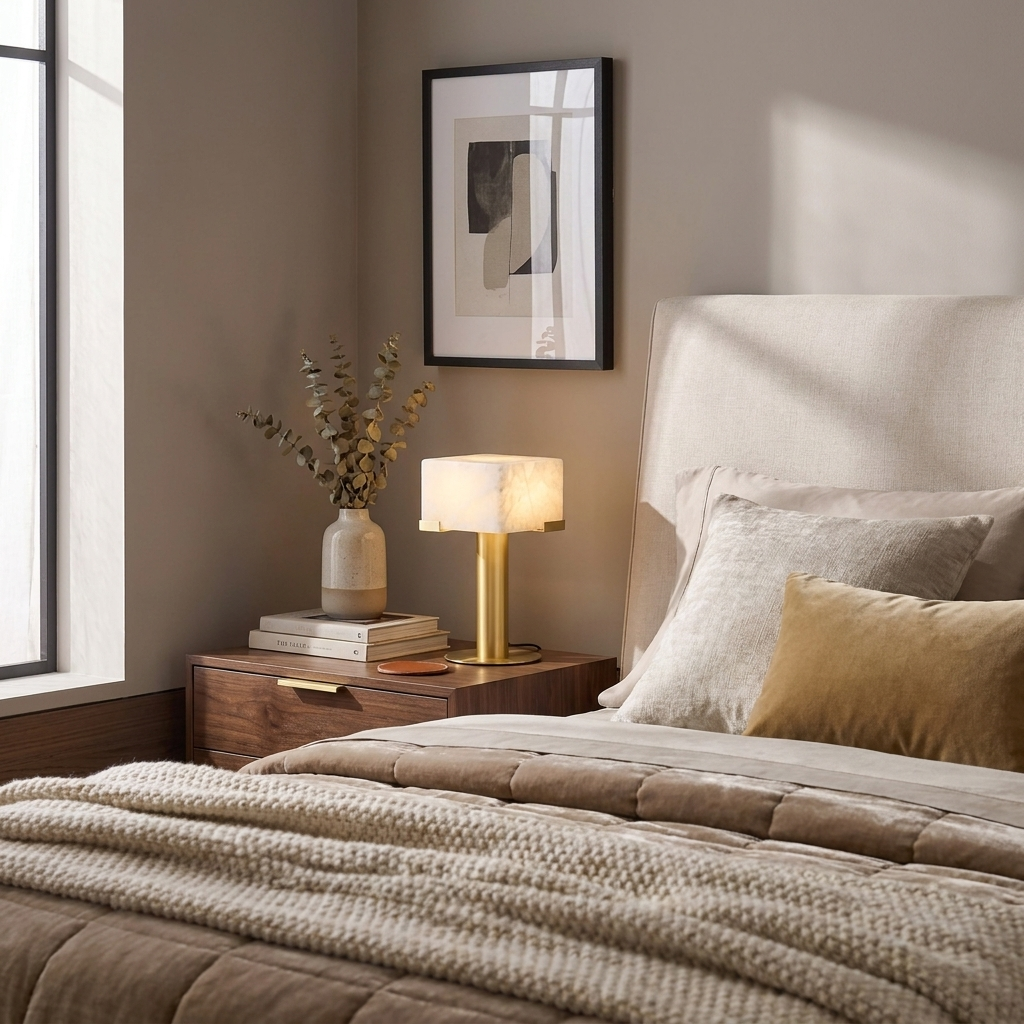Valenstone Alabaster Table Lamp