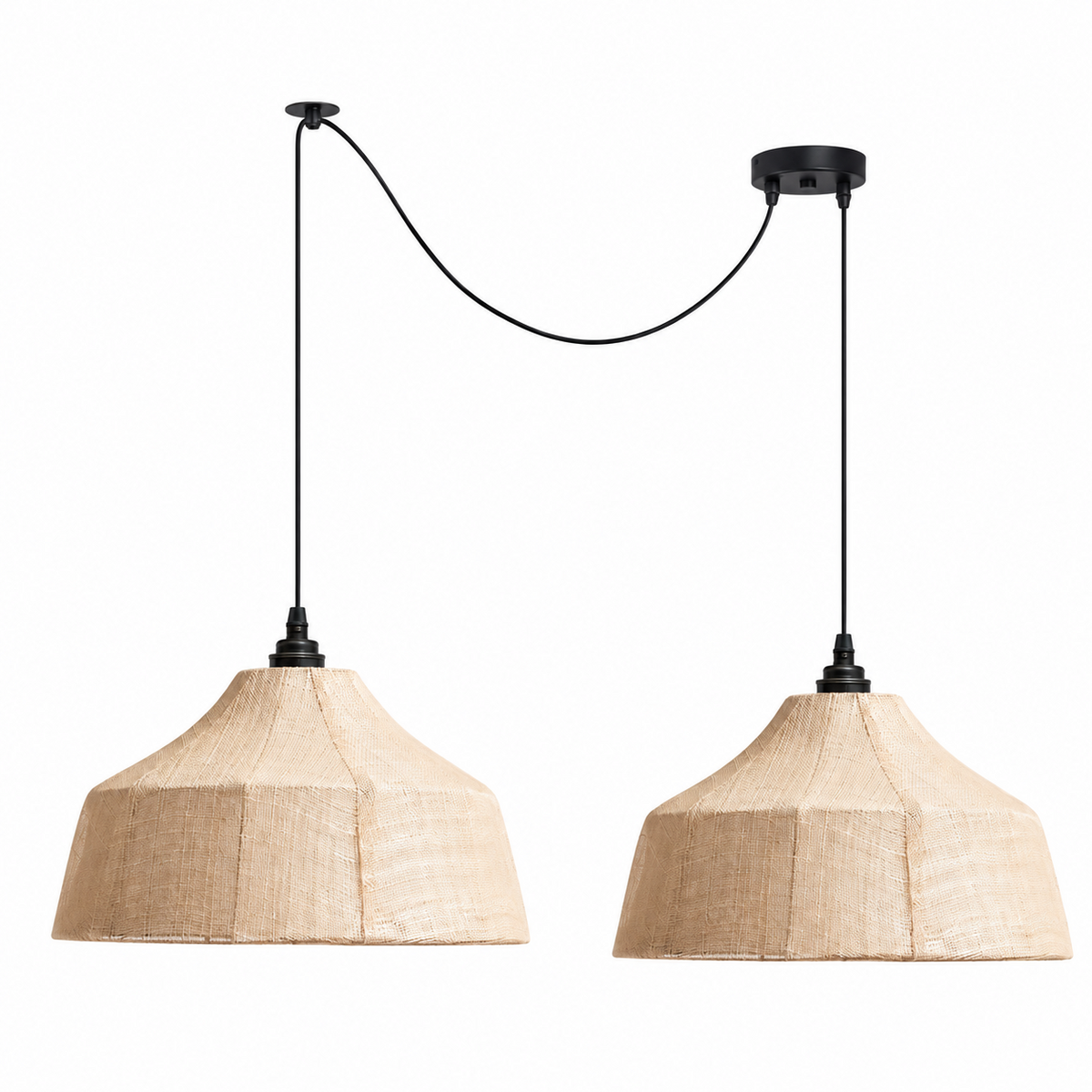 Kirkhurst Woven Fiber Pendant Lamp