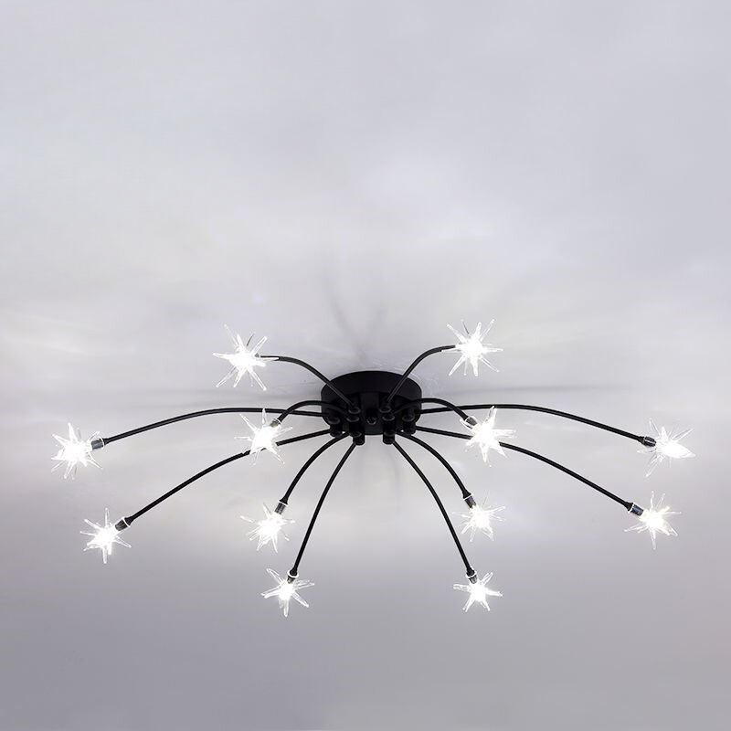 Arisha Art Deco Starry Glass Flush Mount Ceiling Light