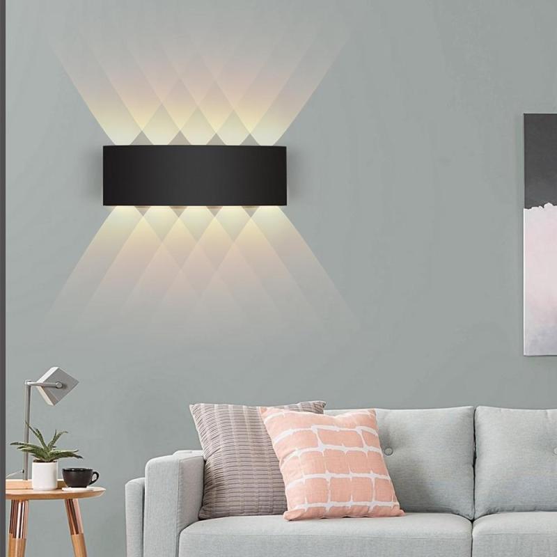 Ray Modern Rectangular Outdoor Wall Lamp Water-Wave