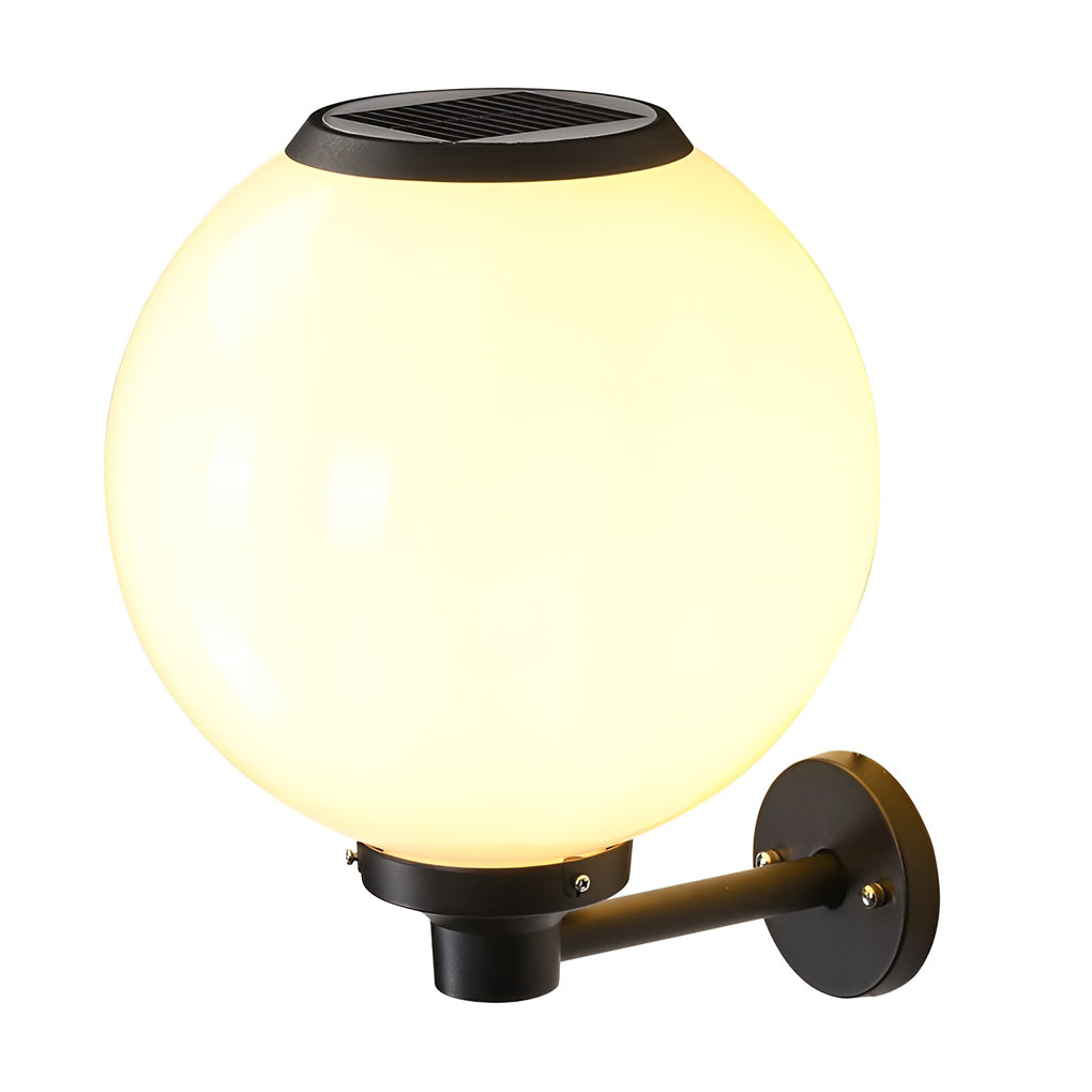Silver Round LED Modern Aluminum Outdoor Wall Lamp