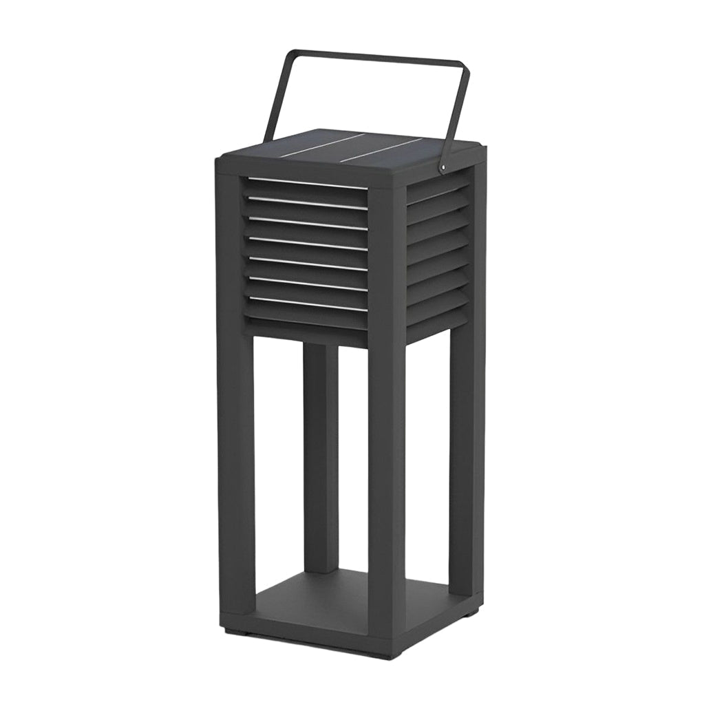 Kirstyn Square LED Modern Portable Steel Outdoor Lawn Light