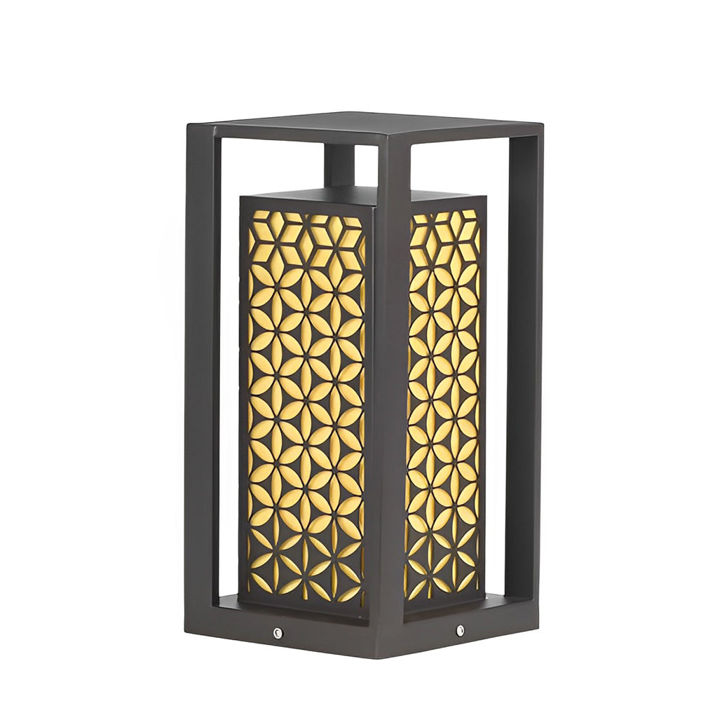 Gala Floral Pattern Unique Modern Metal Pathway Lights
