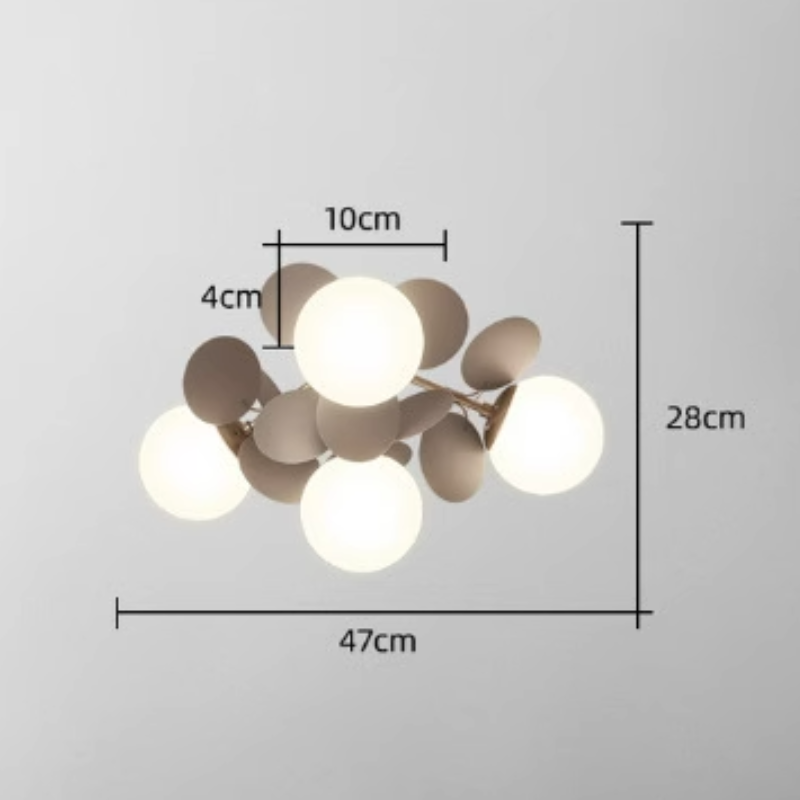 Aria Multicolored Flower Branch Chandelier Living Room