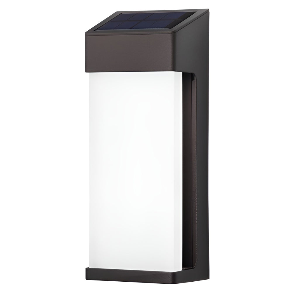 Laon Rectangular LED Light-controlled Aluminum Outdoor Sconce Light