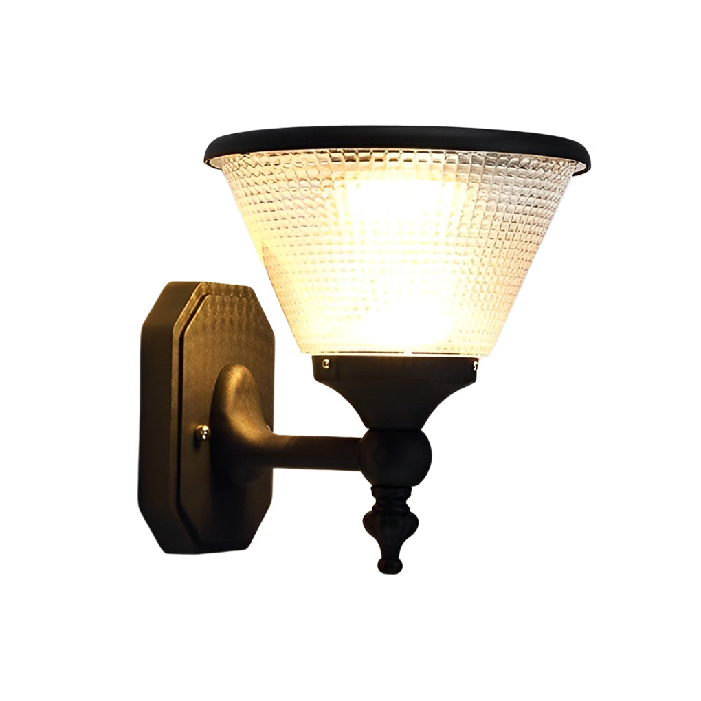 Merlin LED Classic Unique Solar Aluminum Outdoor Wall Light