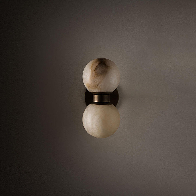 Lumenor Alabaster Celestia Orb Wall Light