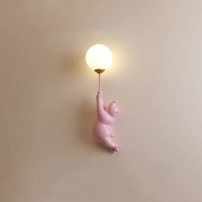 Aria Wall Reading Lamp Bear Balloon Children Bedroom/Bedside/Study