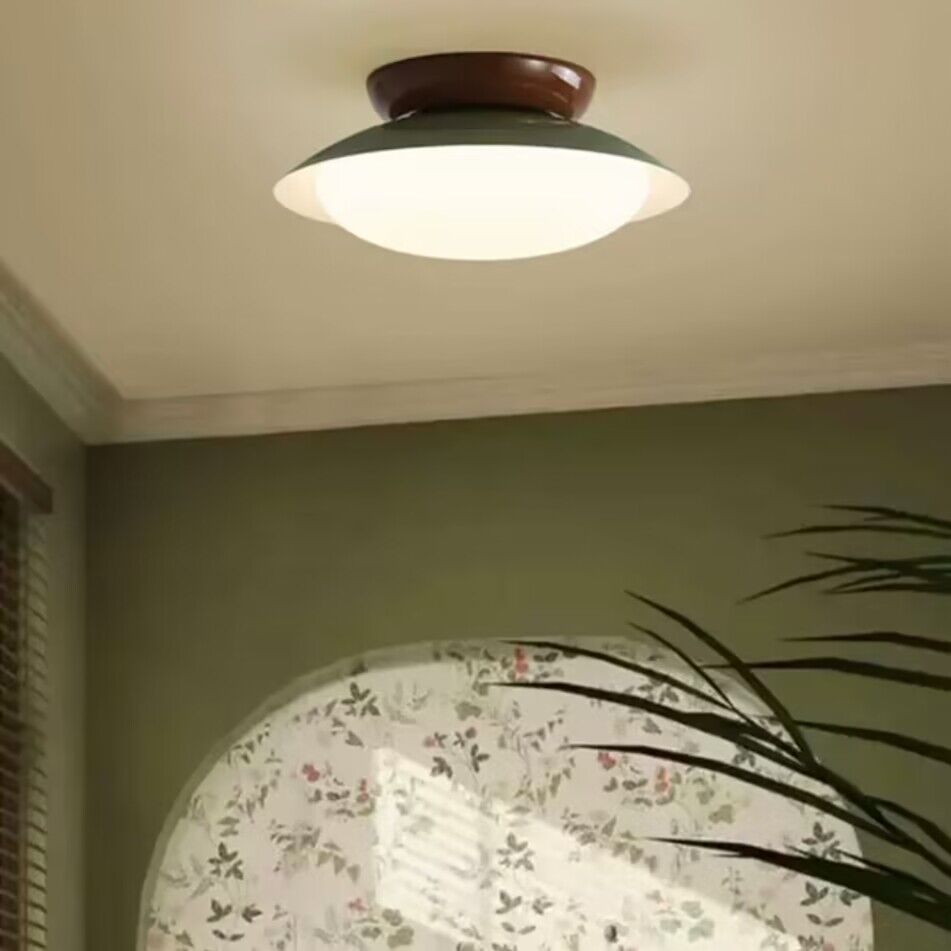 Aira Vintage Bowl-shaped LED Ceiling Light