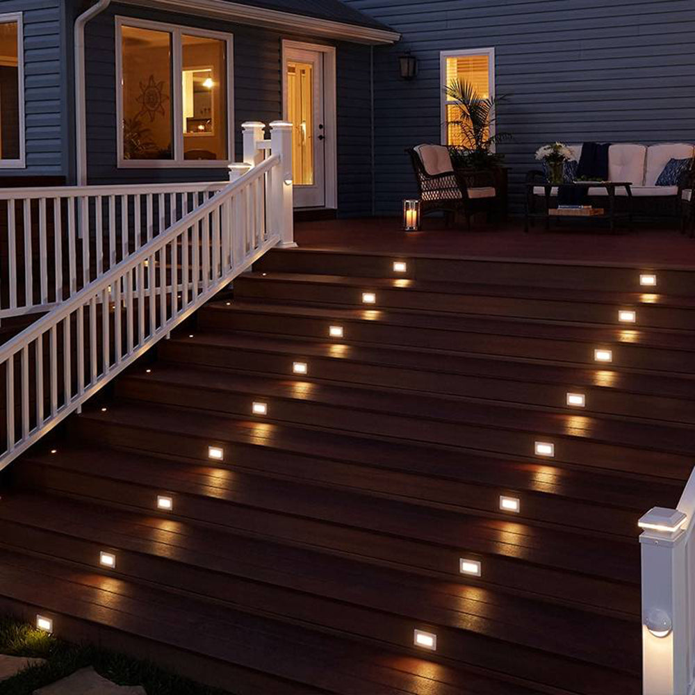 Ray Modern Rectangular Waterproof Outdoor Deck Step Light