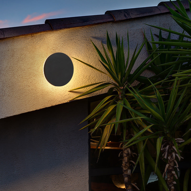 Ray Minimalist Round Square Outdoor Wall Lamp LED