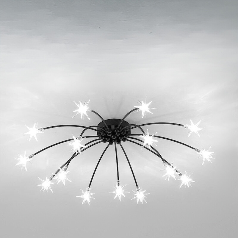 Arisha Art Deco Starry Glass Flush Mount Ceiling Light