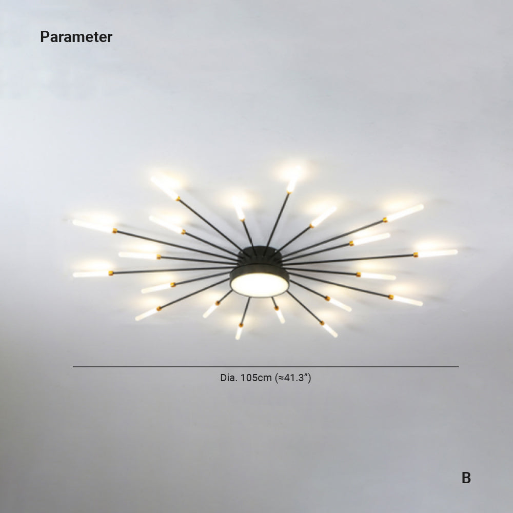 Arisha Modern Home Decoration Fireworks LED Ceiling Light