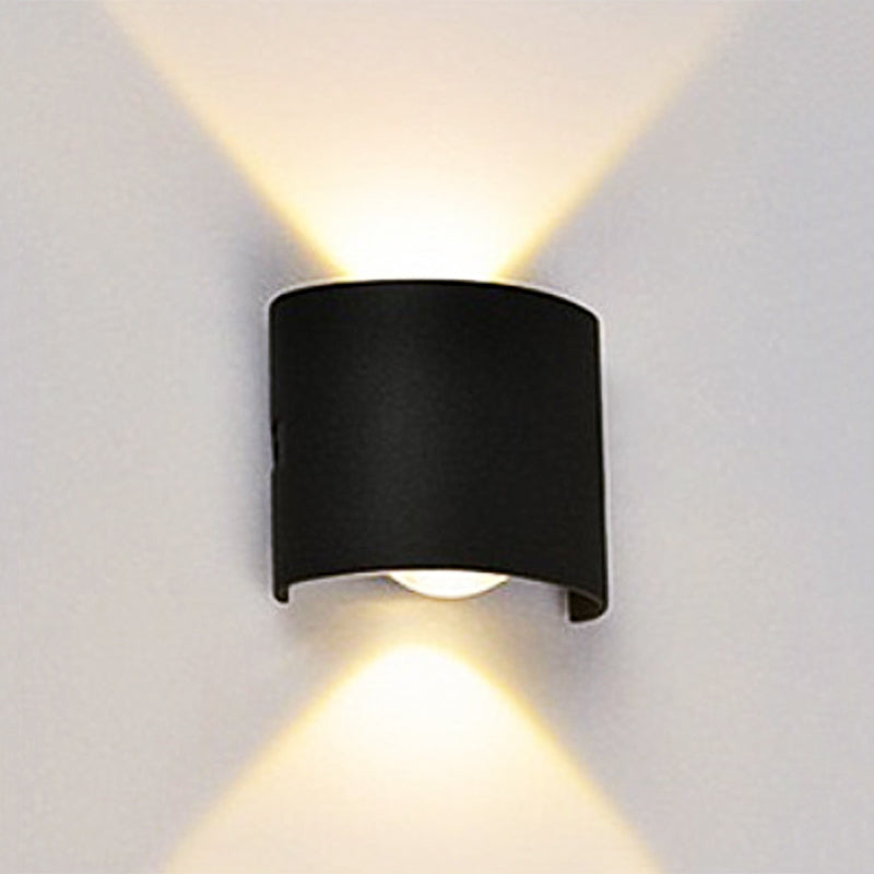 Ray Modern Rectangular Outdoor Wall Lamp Water-Wave
