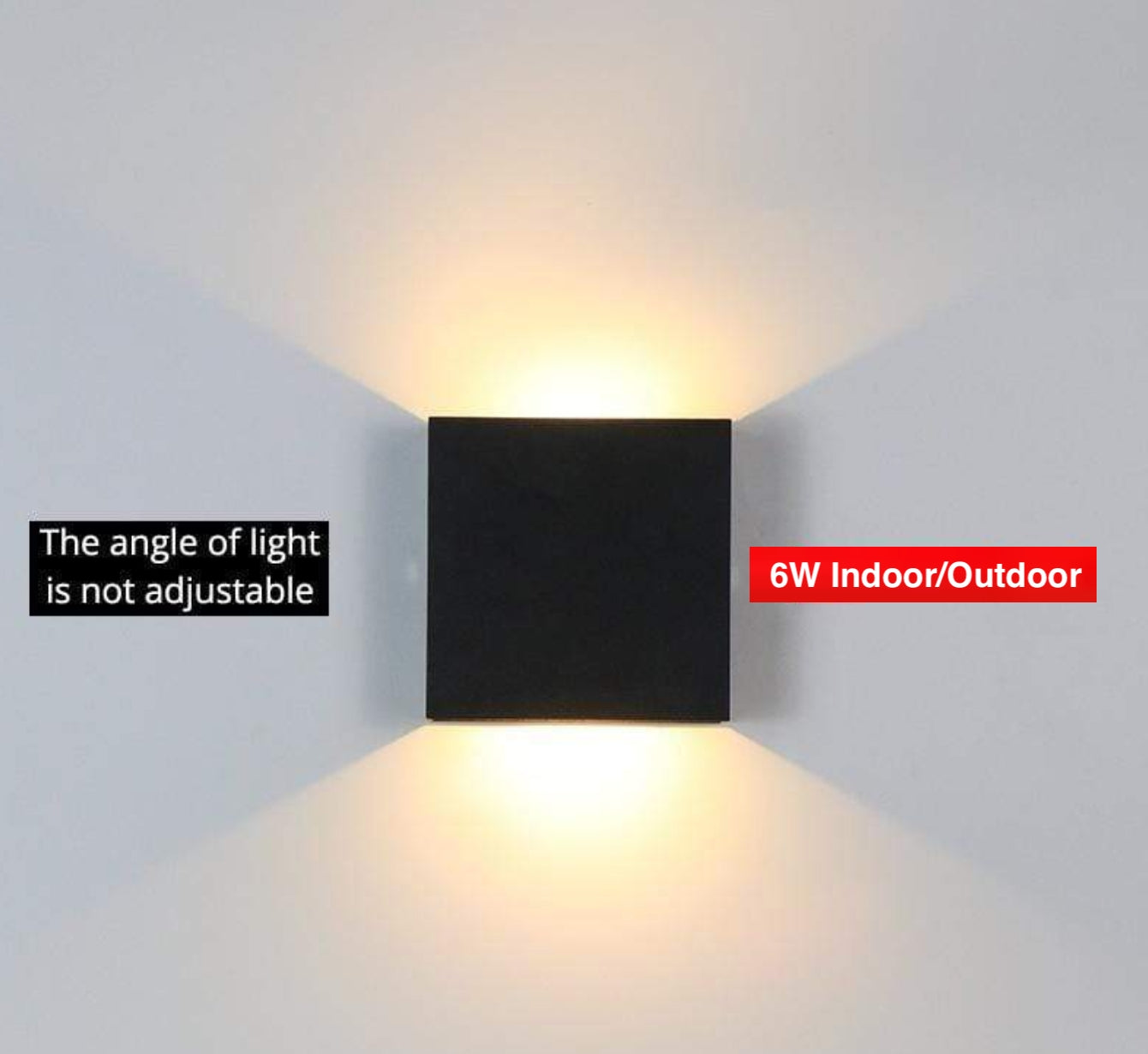 Ray Modern Adjustable Square Outdoor Wall Lamp LED