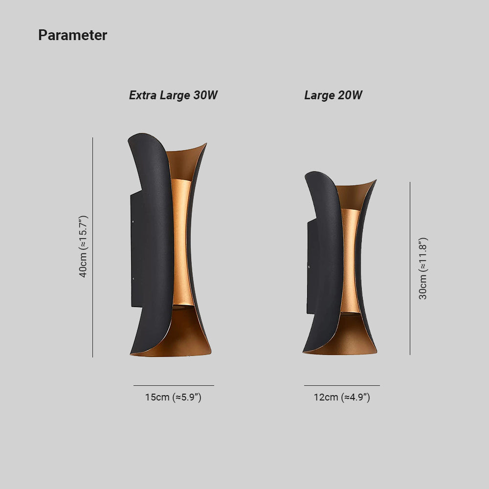 Ray Modern LED Outdoor Wall Light Garden Corridor