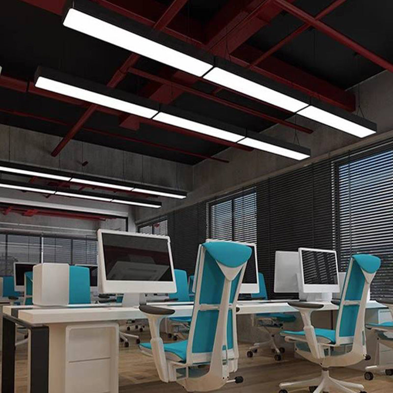 Arisha Minimalist Rectangular LED Pendant Light Acrylic Office
