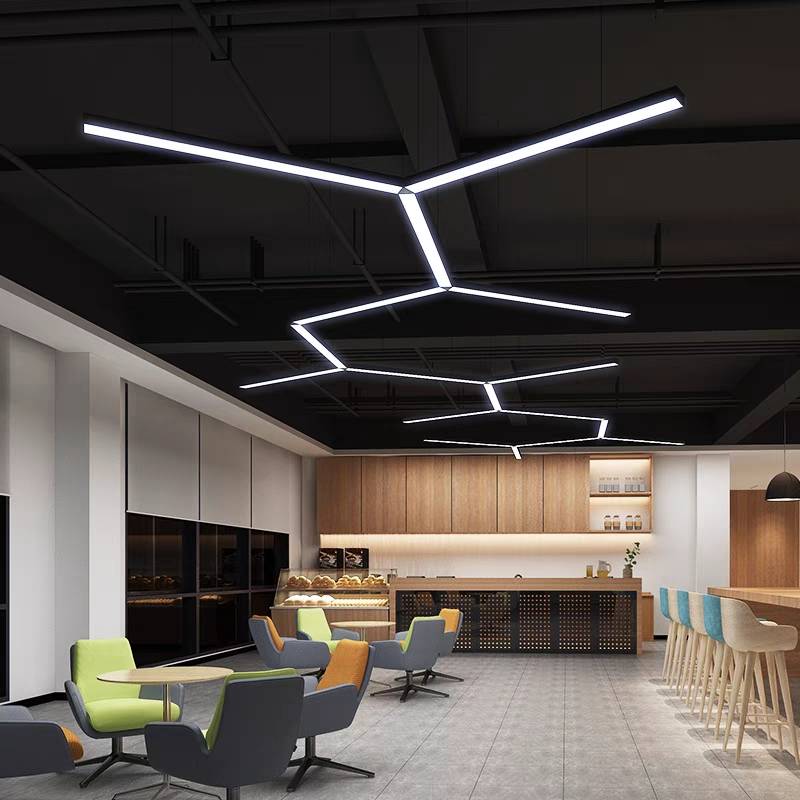 Arisha Minimalist Rectangular LED Pendant Light Acrylic Office