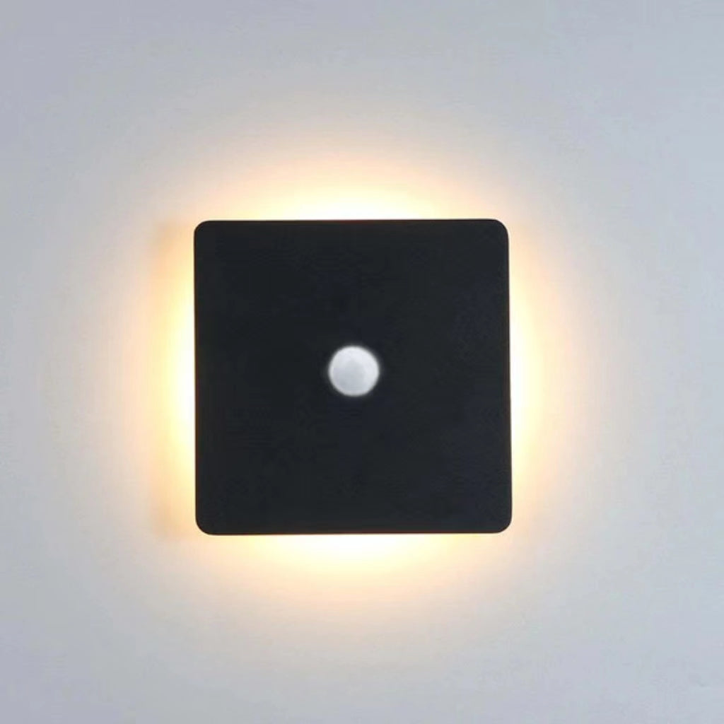 Ray Minimalist Round Square Outdoor Wall Lamp LED