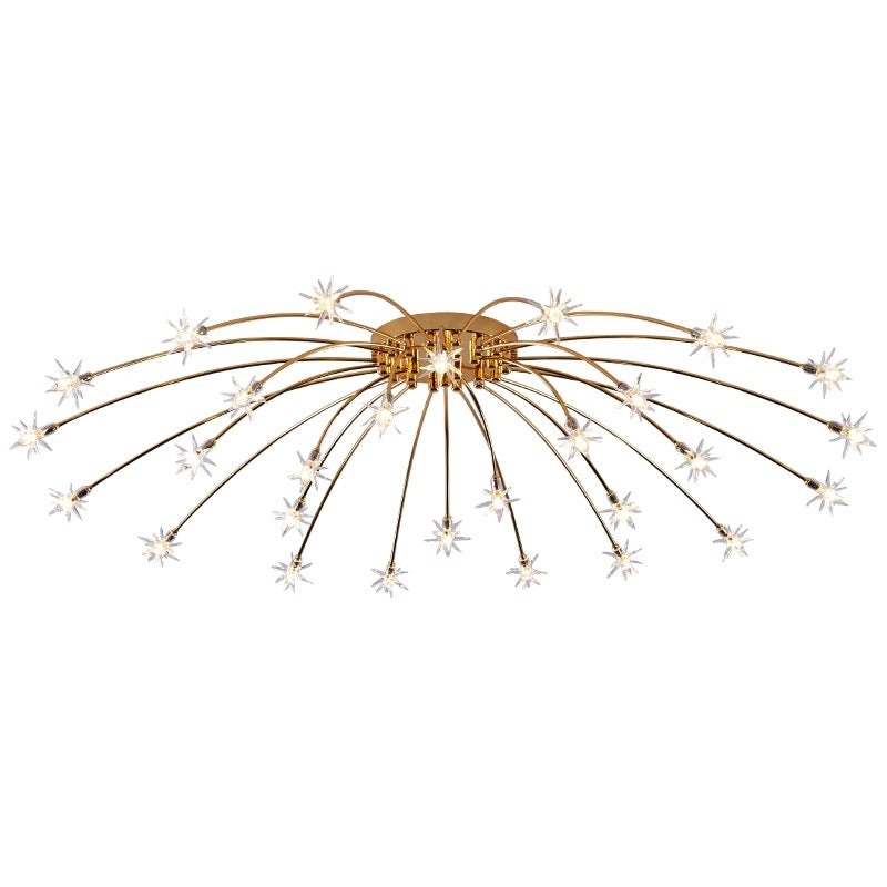 Arisha Art Deco Starry Glass Flush Mount Ceiling Light