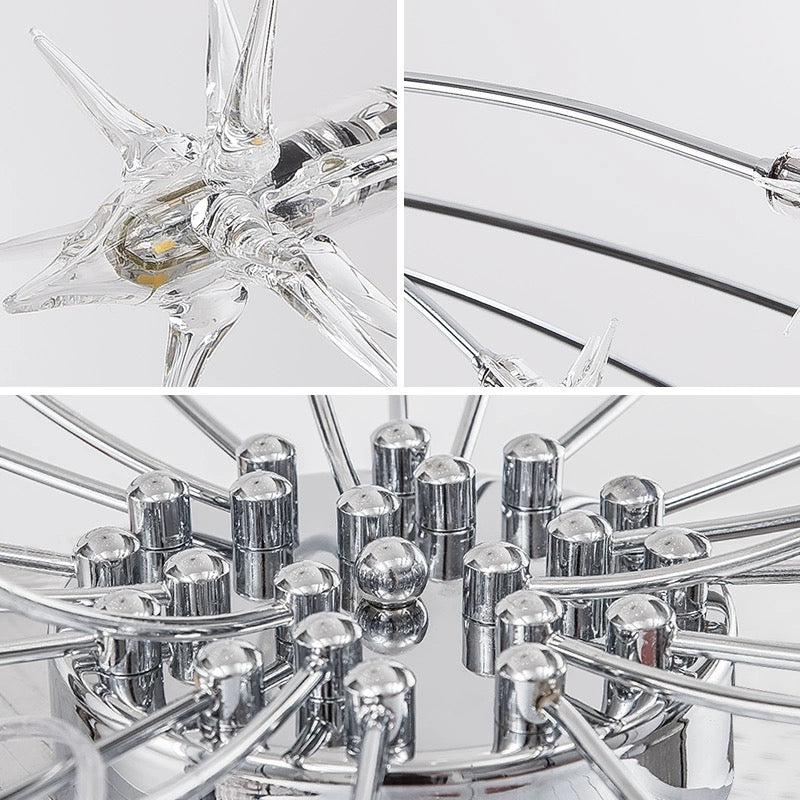 Arisha Art Deco Starry Glass Flush Mount Ceiling Light