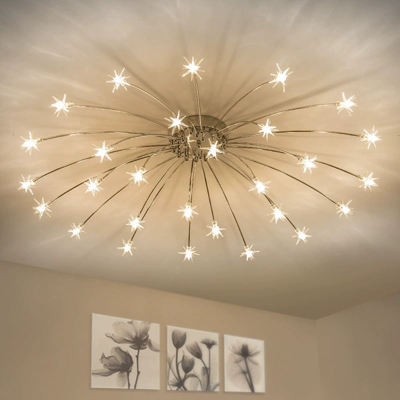 Arisha Art Deco Starry Glass Flush Mount Ceiling Light
