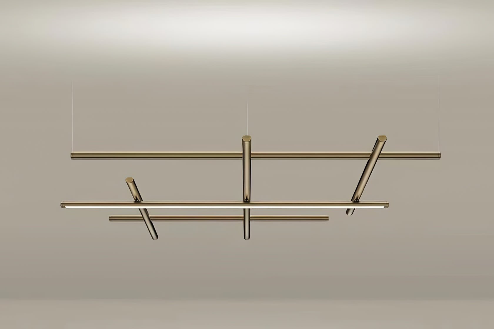 Caelian Geometric Linear Grid Pendant Lamp